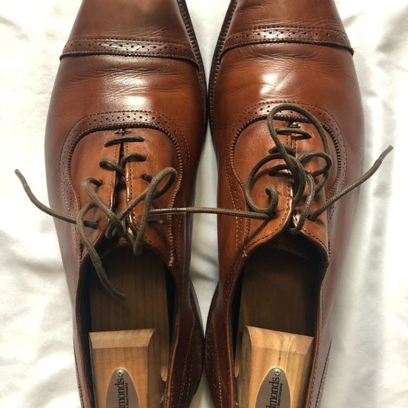 Allen Edmonds Plain-toe Lace-up Oxford Shoes | Size 10.5 D | Color: Tan Leather main image 10